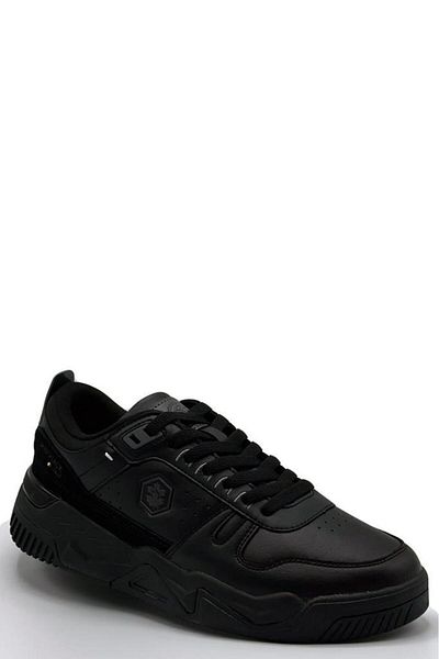 lumberjack Men's Black Sneakers - Comfortable Sole and Skin