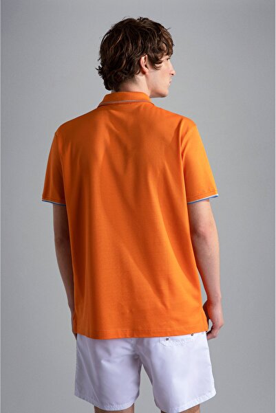 PAUL&SHARK MEN'S KNITTED POLOSHIRT C.WCOTTON