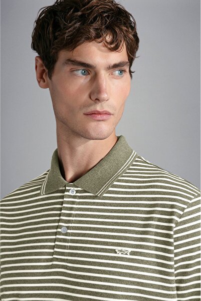 PAUL&SHARK MEN'S KNITTED POLOSHIRT C.WCOTTON