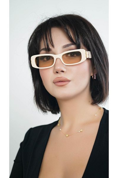 TomyHelf Beige Women's Sunglasses - Rectangle Yw-Bb01B