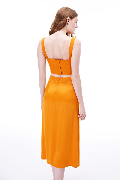 Perspective Safira Помаранчева спідниця середньої довжини - Regular Fit