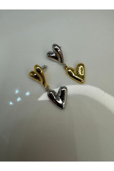 CT STONES Double Colored Steel Earring Set