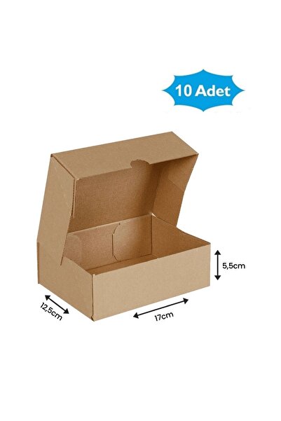 QBR Home 10'lu E-Ticaret Karton Kargo Kutusu 17x12,5x5,5 cm - 0,37 Desi