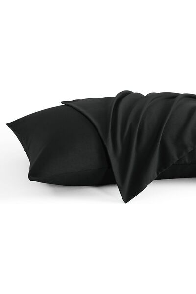 İzgi Concept Чорна подушка з натуральної бавовни - одинарна, з чохлом на блискавці (50x70)