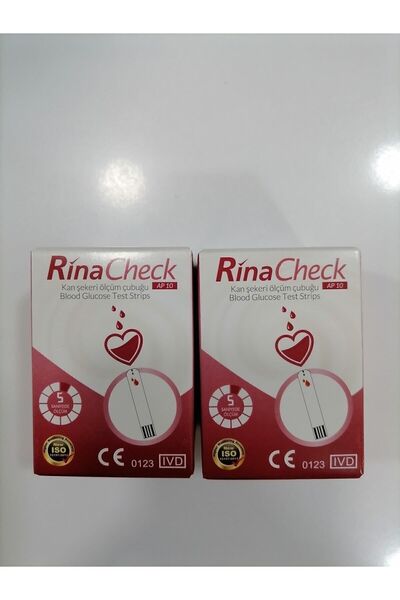 Rina Check Şeker Ölçüm Çubuğu 2 Kutu