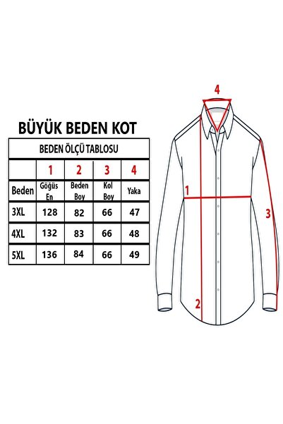 TOUSUS Ανδρικό πουκάμισο Demin Plus Size Btl-3001-tss