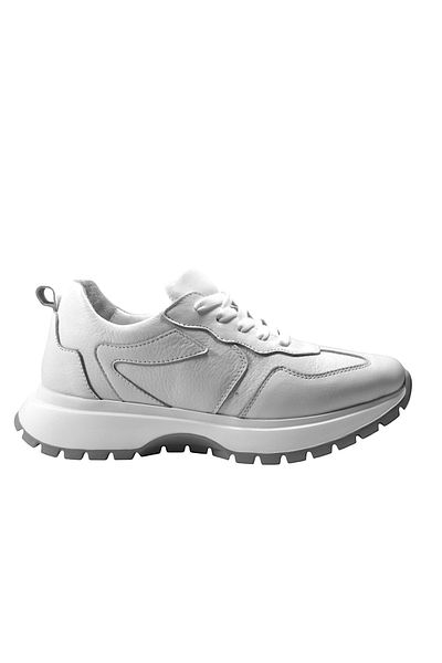 Beety 501 Model White Piele autentică - Pantofi casual de damă cu talpă groasă