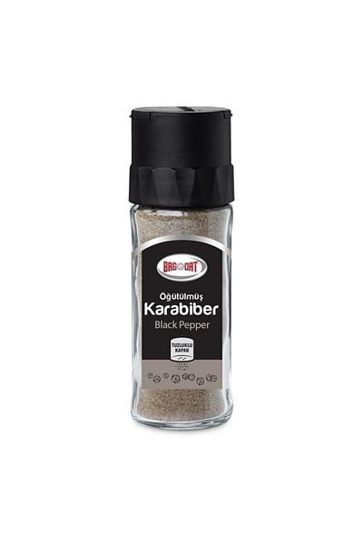 Bağdat Ground Black Pepper Glass with Salt Shaker 55 g