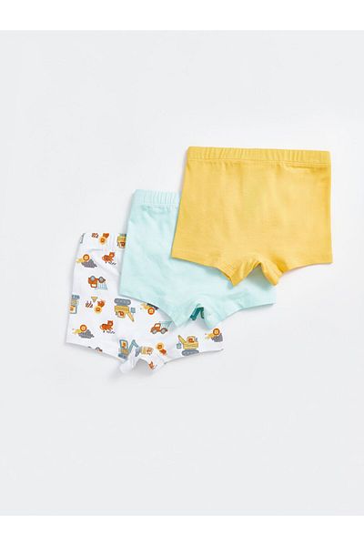LC Waikiki Lcw Baby Baby Boy Boxer with Elastic Waist 3-Pack Super Skinny