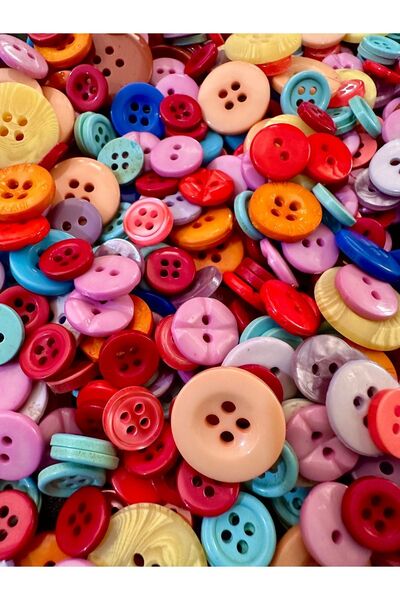 e tuhafiye 100 Adet Çok Amaçlı Rengarenk Kıyafet, Gömlek, Amigurumi, Etkinlik...