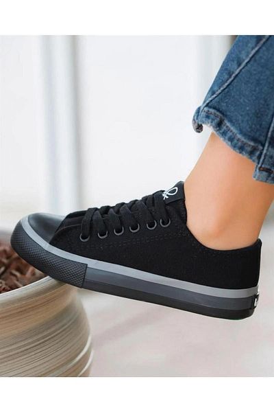 Benetton Bn-30176 Pantofi sport de damă-negri