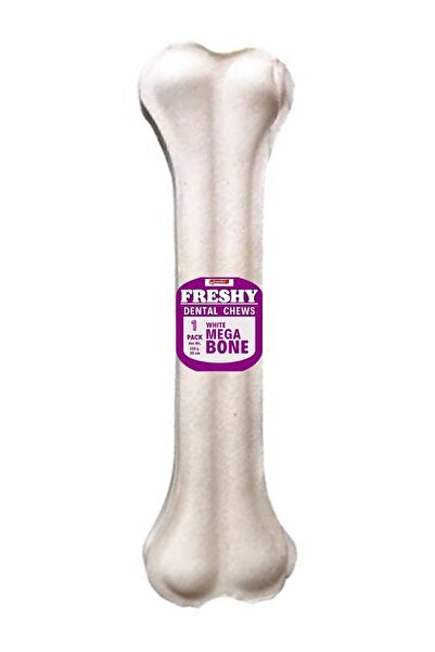 Freshy Mega Chew Bone White Orta Ve Büyük Irk Köpekler Sütlü Çiğneme Kemiği Ö...