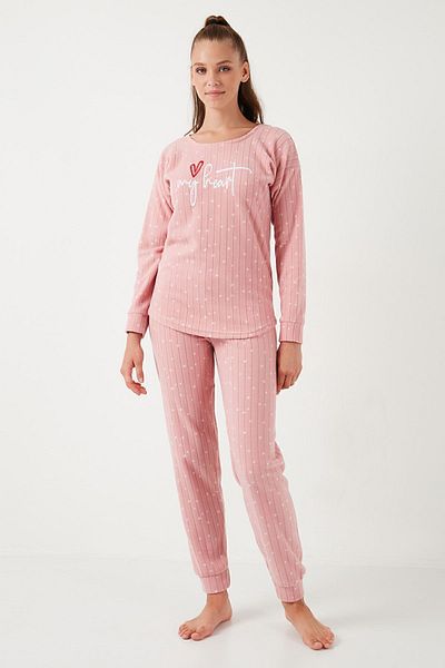 Lela Σετ πιτζάμες με λαιμόκοψη Standard Fit - 6093735