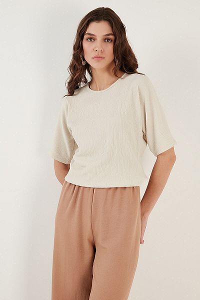 Lela Μπλούζα Bürümcük Relaxed Cut Crew Neck Μπλούζα 5864975