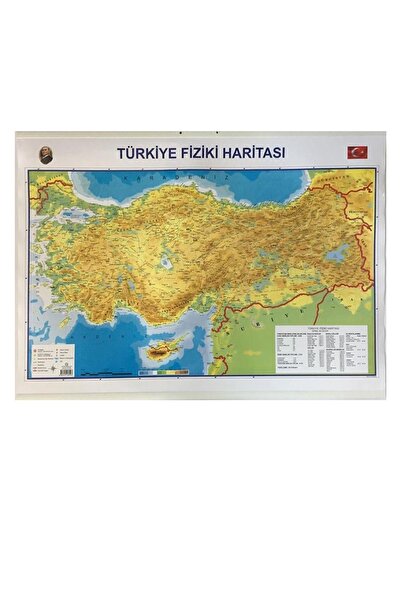 AND Türkiye Haritası Çift Taraflı Çıtalı 70x100 Cm