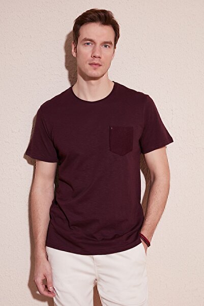 Buratti  100% бавовна Тонкий Fit екіпаж шиї кишеня футболка чоловіча футболка...