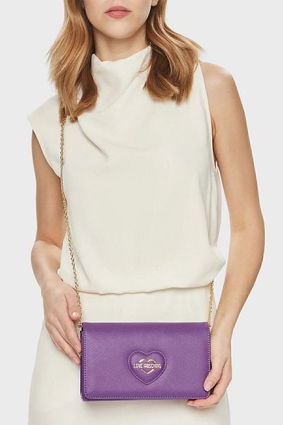 Love Moschino Geantă din piele cu curea de lanț - cu logo, BAG JC4268PP0IKL0650