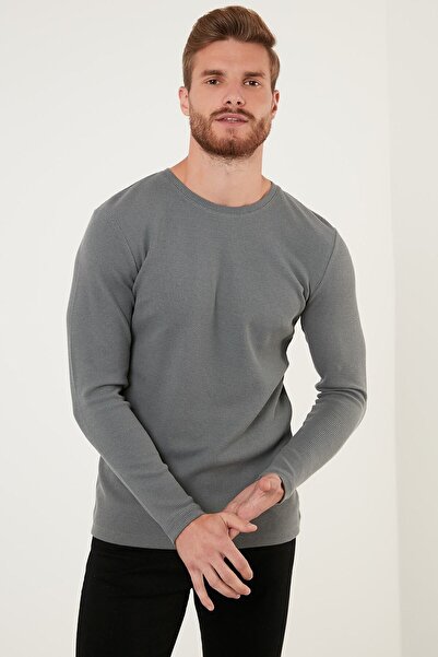 Buratti Pamuklu Bisiklet Yaka Slim Fit Basic Erkek Sweat 5905073