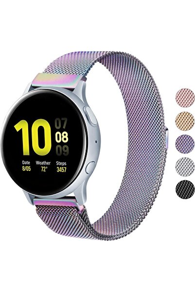 MMP SHOP Samsung Galaxy Watch 6 / 4 / 5 / 7 / Fe 40/42/44/46mm Uyumlu 20mm A ...