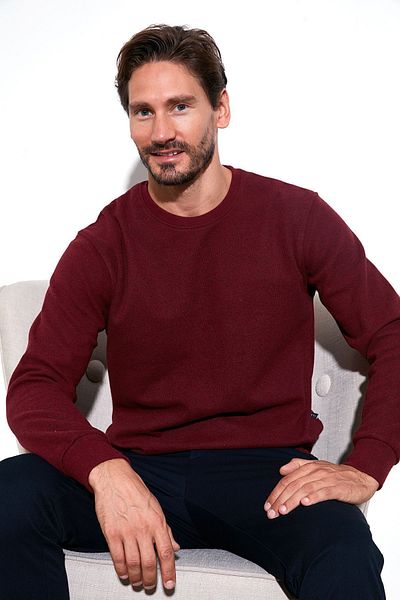 Buratti Ανδρικό Βαμβακερό πουλόβερ με λαιμόκοψη Slim Fit Crew - ΠΟΥΛΟΒΕΡ 456201
