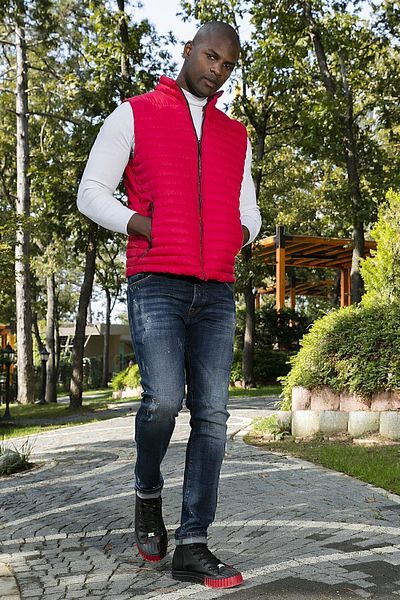 Buratti Slim Fit Водо- и ветроустойчива стойка с яка Удобна надуваема жилетка Мъжка ЖИЛЕТКА 649020