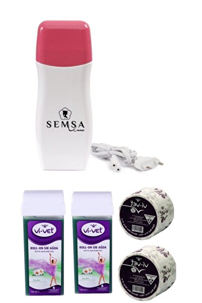 Vi-vet 2 Yıl Garantili Kartuş Ağda Makinesi + 2 Adet Kartuş Ağda + 2 Adet 10 ...