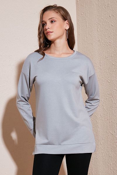 Lela Oversize Stretch Sweat - Crew Neck 5865877