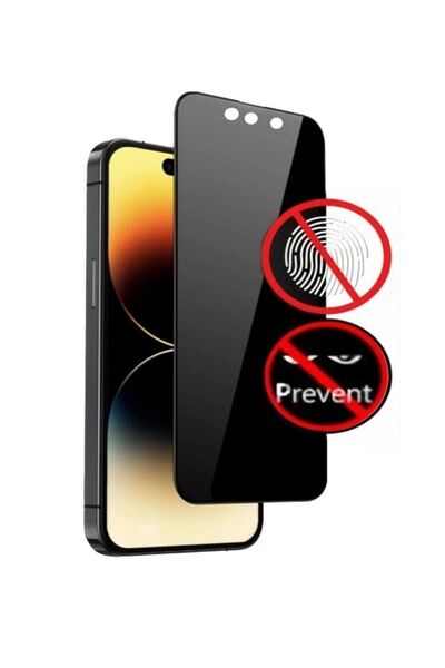 MMP SHOP Apple iphone 15 Plus Hayalet Ekran Koruyucu Seramik Mat Gizli Tam Ka...