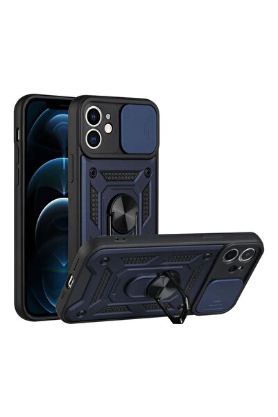 Iphone 11 Compatible Case Camera Protected Sliding Ring Extra Protected Tank Case