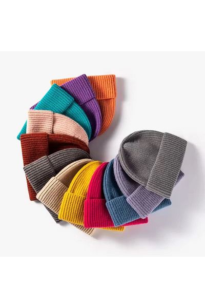 derikem Luxury Women's Beret - Basic Knitted and Elastic Acrylic