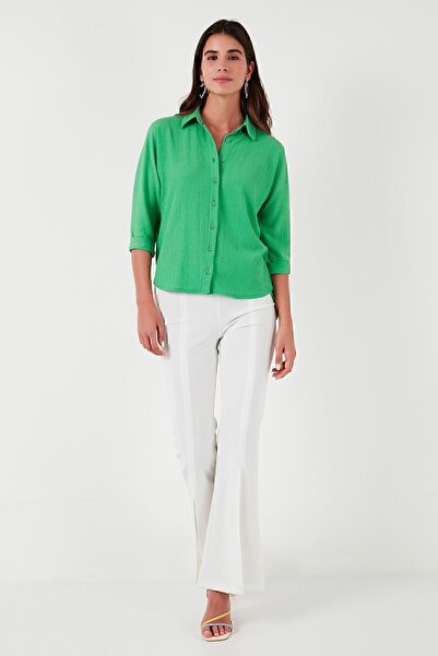 Lela Cămașă cu mânecă trei sferturi cu spate lung CAMA5865596