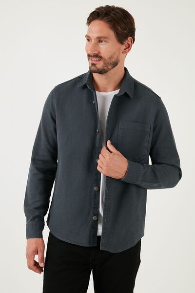 Buratti Pamuklu Tek Cepli Regular Fit Gömlek Erkek GÖMLEK CF25W129140