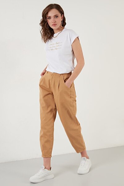 Lela Γυναικείο μπλουζάκι από βαμβακερό λαιμόκοψη με στάμπα 5864217