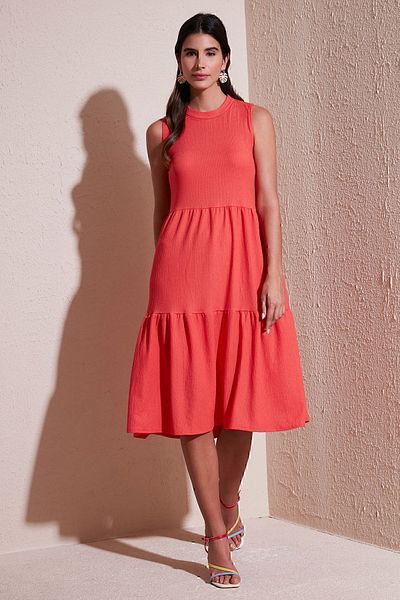 Lela Regular Fit Sleeveless Midi Dress DRESS5865658