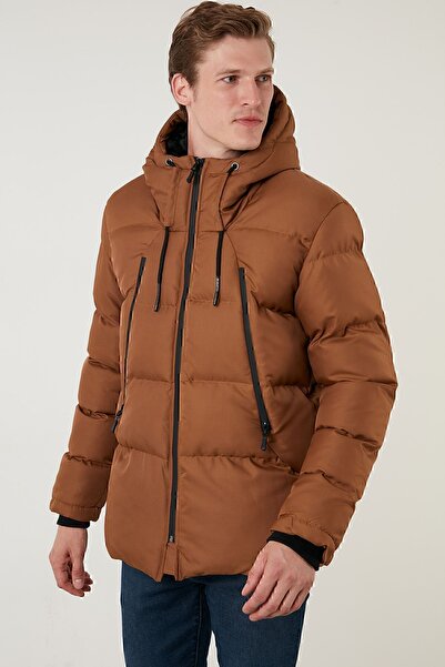 Buratti Ανδρικό παλτό με κουκούλα, ανθεκτικό στο κρύο ανθεκτικό σε λεπτή εφαρμογή, ανδρικό παλτό5717101