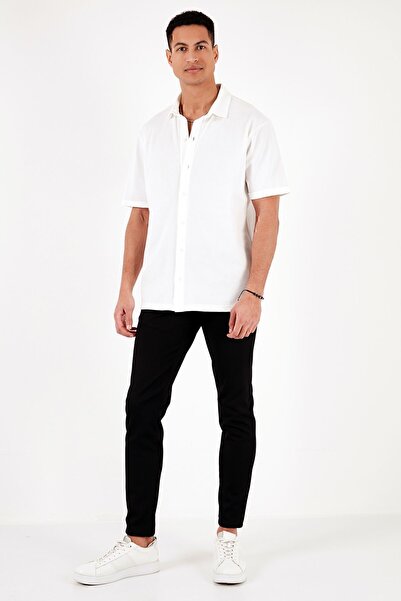 Buratti Βαμβακερό κοντομάνικο πουκάμισο με κανονική εφαρμογή Ανδρικό πουκάμισο 5902724