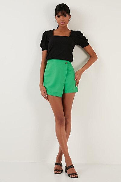 Lela Μπλούζα με μανίκια με λεπτομέρεια τετράγωνη λαιμόκοψη 5865037