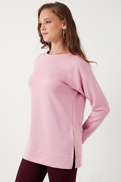 Lela Oversize Stretch Sweat - Crew Neck 5865877