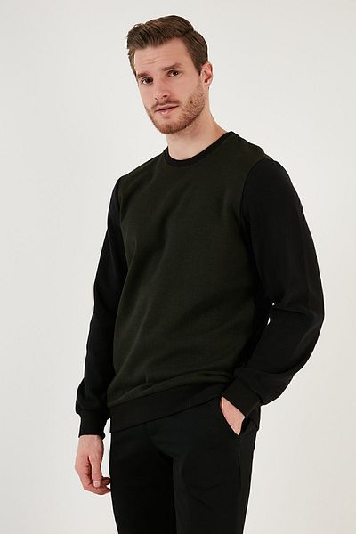 Buratti Βαμβακερή κανονική εφαρμογή Crew Neck Sweat Ανδρική φούτερ 5905041
