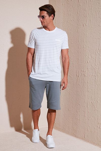 Buratti Men's SHORTS 5908041   - Cotton, Pocketed, Waist Tied, Regular Fit