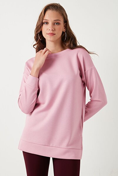 Lela Streç Oversize Fit Bisiklet Yaka Modal Kumaş Sweat SWEAT 5865877