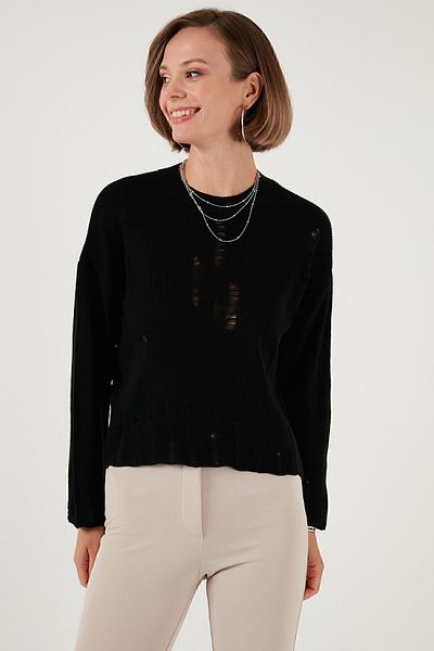 Lela Pulover de tricotaj cu model rupt cu decolteu - KAZAK 4616168