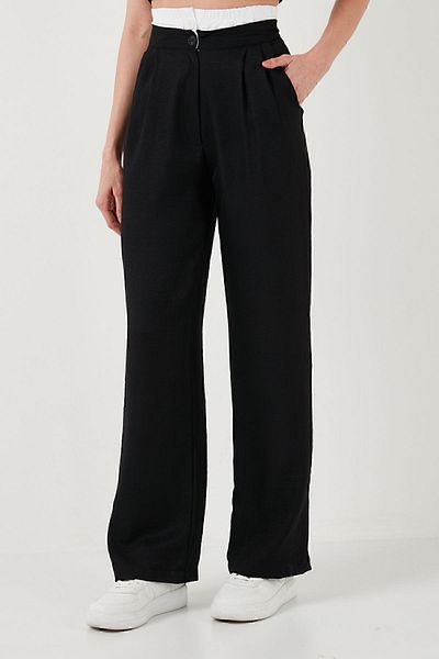Lela High Waist Wide Leg - Relaxed Fit Trousers 673P1012