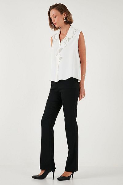 Lela High Waist Wide Leg Trousers - Pant 611pl030w4