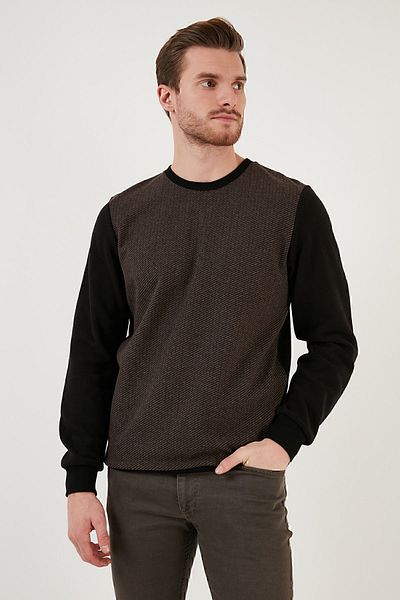 Buratti Βαμβακερή κανονική εφαρμογή Crew Neck Sweat Ανδρική φούτερ 5905041