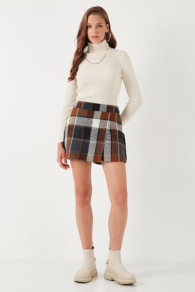 Lela Bumbac amestecat Regular Fit Pantaloni scurți de iarnă Fusta Pantaloni scurți Fusta 61100015