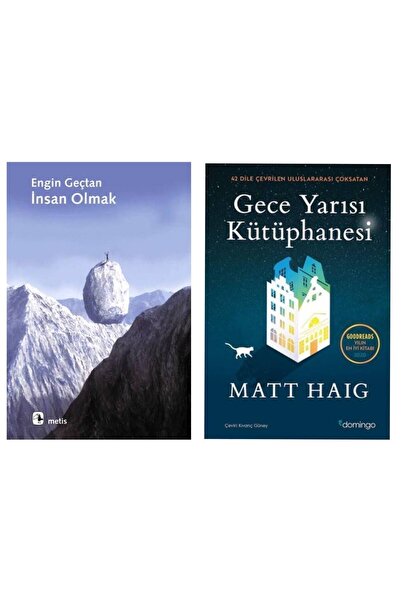 Metis Yayınları İnsan Olmak Engin Geçtan - Gece Yarısı Kütüphanesi - Matt Haig