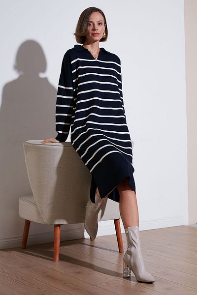 Lela Ακρυλικό Φόρεμα Polo Neck - ΦΟΡΕΜΑ 4615172