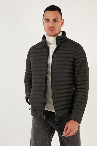Buratti Water Repellent Slim Fit Pocket Stand Collar Puffer Coat Men's COAT 649010