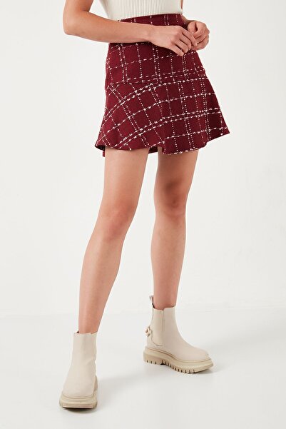 Lela Winter Mini Skirt - Checked and Flounced, Skirt 611ET00176w4
